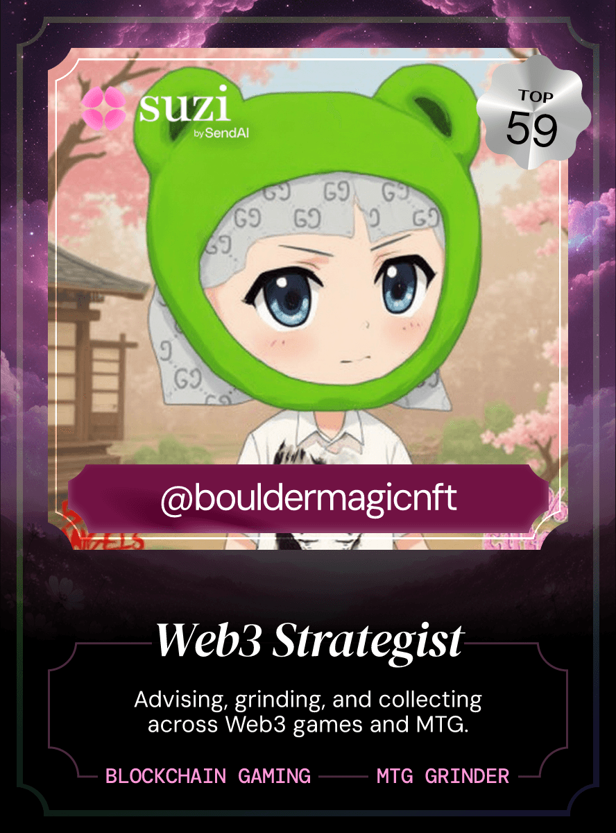 Suzi Early #59 — @bouldermagicnft