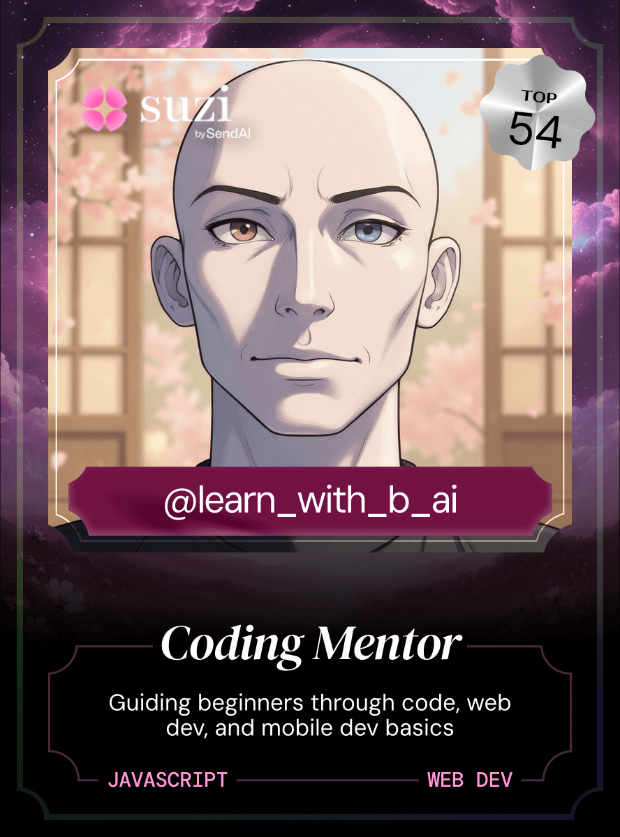 Suzi Early #54 — @learn_with_b_ai